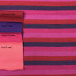 Stripes RASPBERRY- 200g knited jersey  >185cm!<