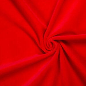 Welur bawełniany - CZERWONY