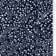 Viscose fabric Speckles on navy blue 8674 #01