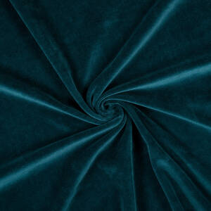 Welur bawełniany - NIEBIESKI BUTELKOWY