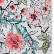 Cotton fabric WATERCOLOUR FLOWERS
