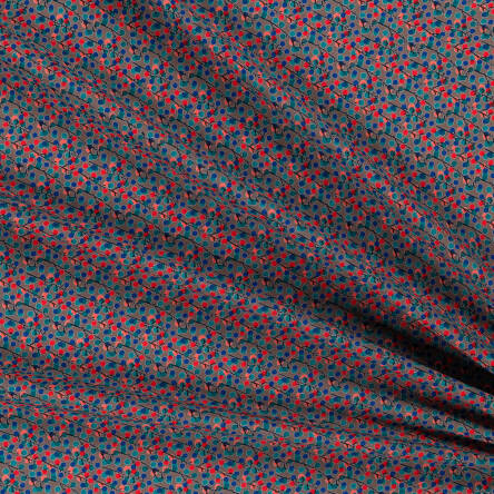Viscose fabric COLOUR CURRANTS ON Mild Brown