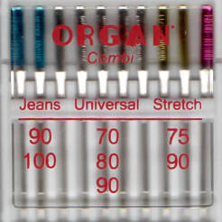 ORGAN -  igły COMBI Jeans/Universal/Stretch 10 szt. 
