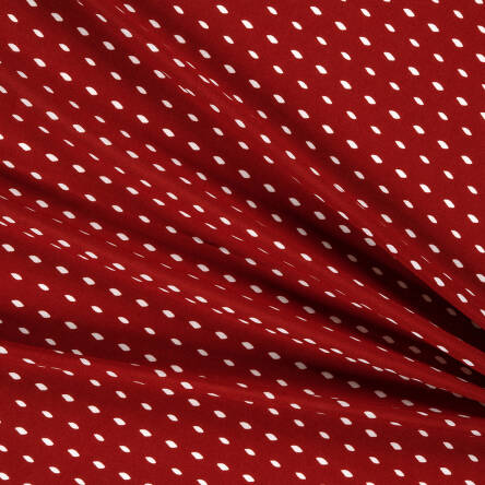 Viscose fabric DROPS ON BRICK RED 