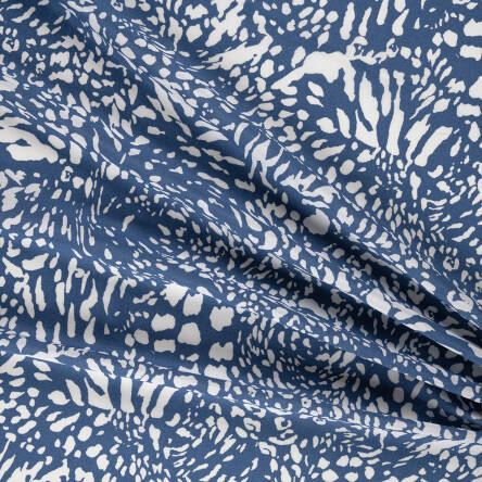 Viscose fabric SPOTS ON SKY BLUE 8665 #01