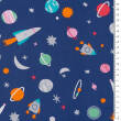 Cotton fabric TWILL  Discovering The Space D02 #01
