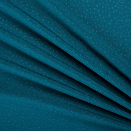 Tkanina wiskozowa -  żakardowe kropki COLONIAL BLUE