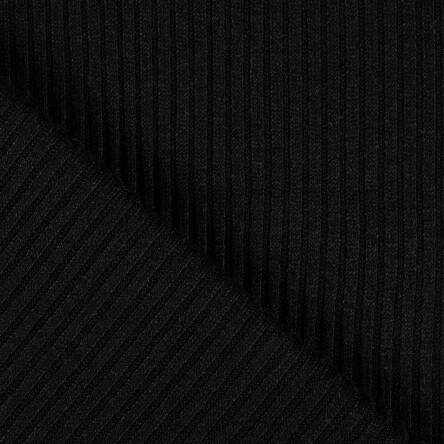Knitted sweater fabric 300g - BLACK