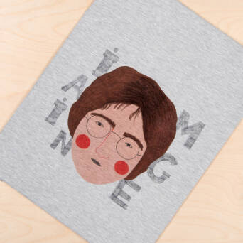 Panel John 50 x 55 cm jersey szary melanż