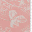 Viscose fabric openwork florals on delicate pink
