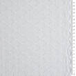 Woven white cotton fabric embroidered - rhombus