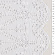 Cotton fabric BORDER OPENWORK WHITE 