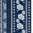 Viscose fabric BORDER HAWAII MARINA  #2826-02