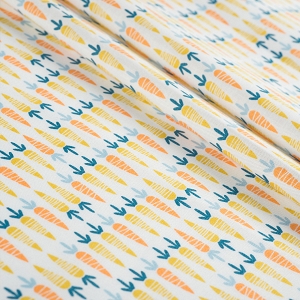 CLUCK MOO OINK Carrots in White