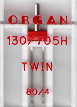 ORGAN - needle TWIN 1 pc. / thickness 80