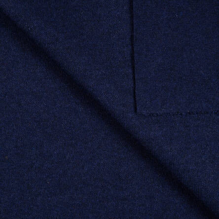 Interlock knitted fabric with wool  BIJOU BLUE  #B01-04