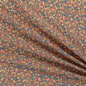 Viscose fabric TULIPS - LIGHT BRONZE #D2950-07