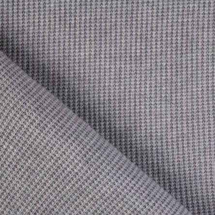 Sweater knit fabric 270g - WHITE GRAY