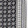 Viscose fabric BORDER ORIENT GRAPHITE MAROKO RM19292-02