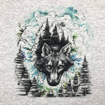 Night Wolf - PANEL - sweat