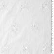 Tkanina bawełniana haftowana WHITE FLOWERS D39 #01