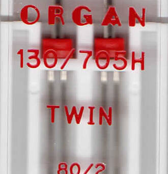 ORGAN - needle TWIN 2 pc. / thickness 80