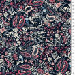 Cotton fabric PREMIUM PINK PAISLEY ON NAVY #175 #03