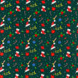Tkanina bawełniana TWILL Merry Christmas on Green D05 #01