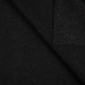Dzianina interlockowa z wełną BLACK  #B01-05
