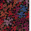 Tkanina krepa wiskozowa -  kolorowe kwiaty 