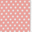 Viscose fabric WHITE DOTS ON OLD ROSE #8772 #07