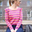 Stripes SUNSET 200g knitted jersey  >190cm!<