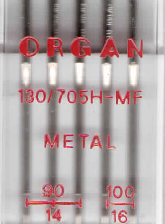 ORGAN -  igły METAL  5 szt. MIX / grubość 90, 100