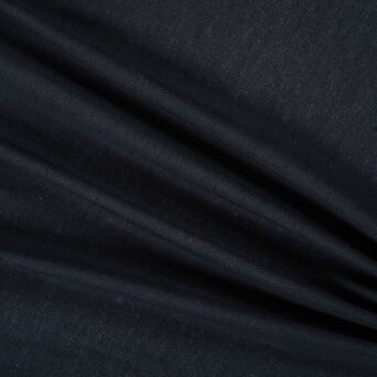 Tkanina len/wiskoza/nylon CZARNY