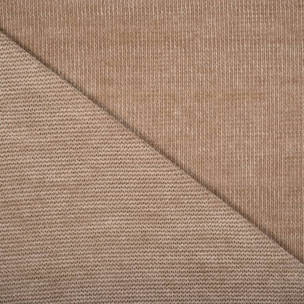 BEIGE chenille knitted fabric
