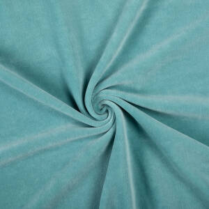 Welur bawełniany - MINERAL BLUE