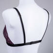 Sewing set classic bra ROSE - EGG PLANT/BLACK