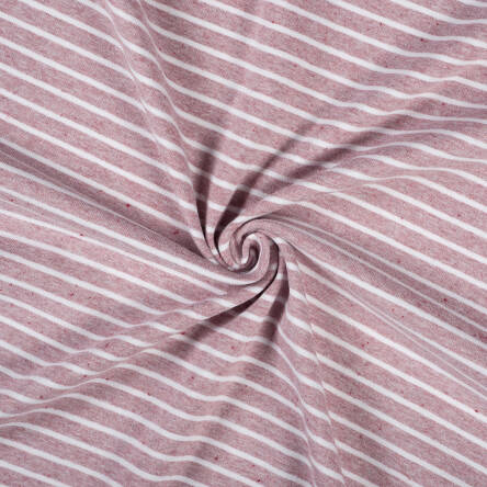 A0720-2 #05 Jersey stripes maroon mélange with maroon tips
