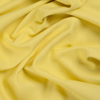 Tkanina len/wiskoza ZÓŁTY KANARKOWY