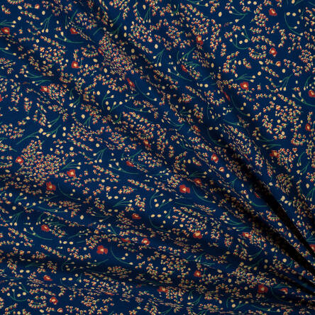 Viscose fabric small flowers D2604_05