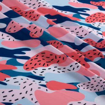 Materiał typu Lycra PLAMKI #054A