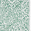 Viscose fabric Speckles WHITE - GREEN 8674 #06