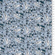 Viscose fabric FLOWER CLIMBERS ON BLUE 8684 #03