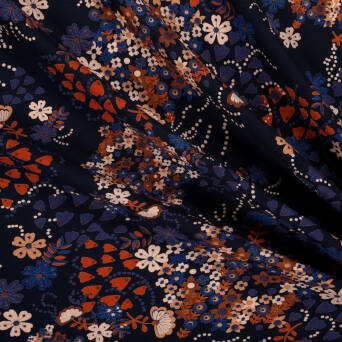 Viscose fabric BOUQUETS 9897 #02