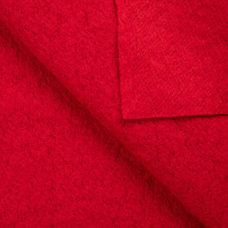 Materiał płaszczowy Boucle - CZERWONY A1081#63