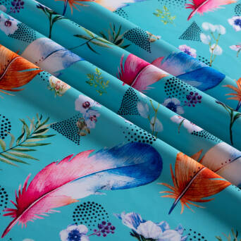 Lycra fabric feathers #057A