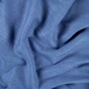 Fabric linen/viscose CLASSIC - PALACE BLUE