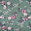 Blooming flowers on subdued GREEN Jersey 200g 