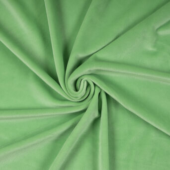 Welur elastyczny SUPERSOFT GREEN PEAS - 150 cm