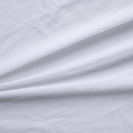 WASHED COTTON fabric WHITE